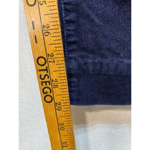 Talbots Women's Straight Leg Corduroy Curvy Jeans Stretch Size 8 Blue Mid Wash - Picture 10 of 12